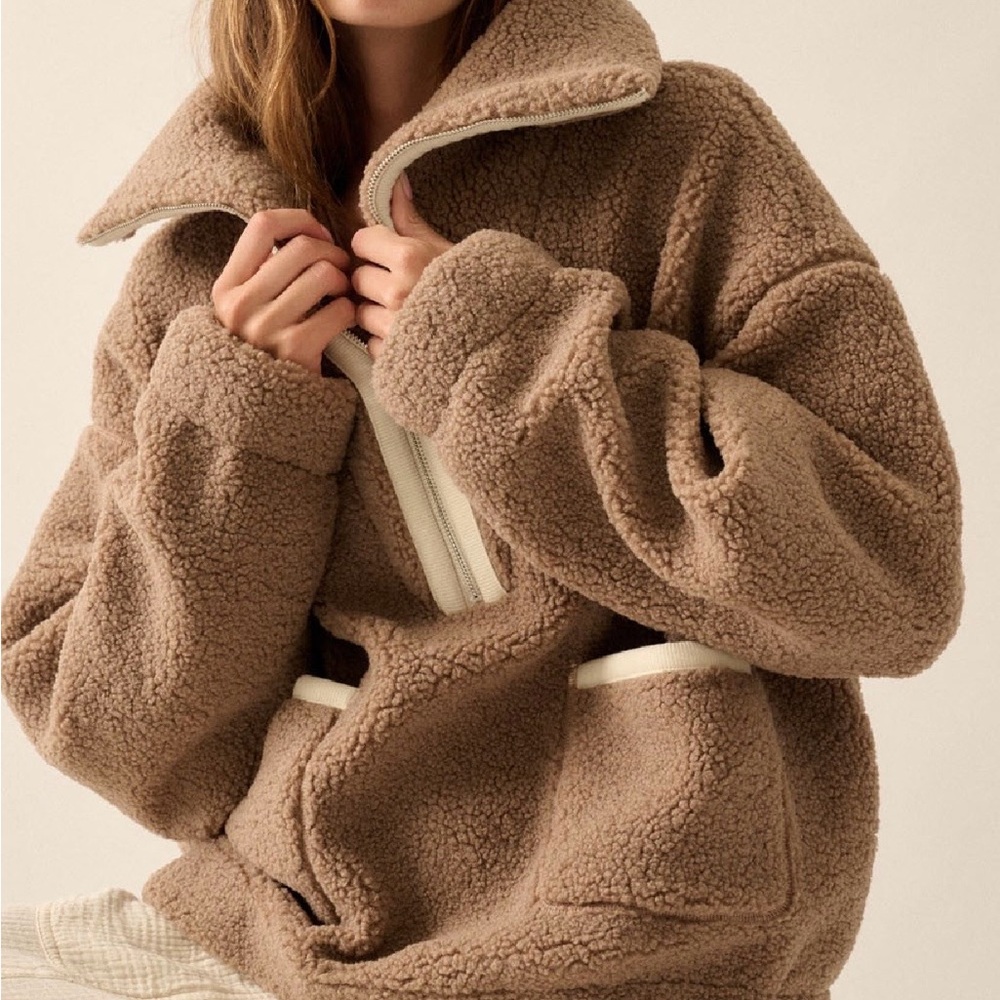 Promesa Taupe Teddy Jacket